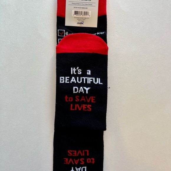 Men's Crew Socks -Health Worker Series- Hashtag#- NWT - Picture 6 of 7